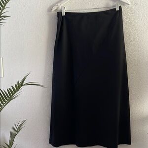 Made in Italy‼️Jil Sander Black A-line Midi Skirt Work